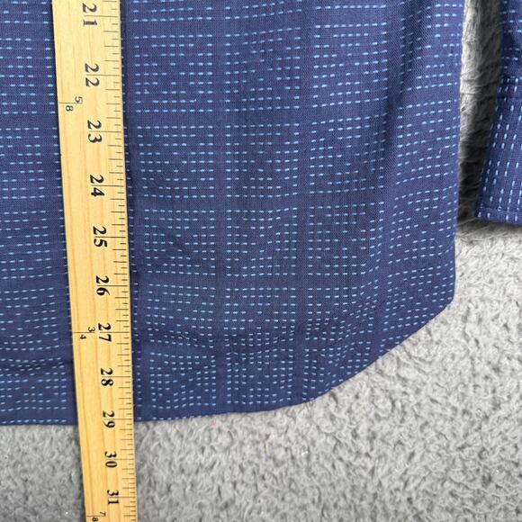 Rogue Territory Sashiko Oxford Work Shirt Mens S Navy Blue USA Button Down NEW - Picture 8 of 10